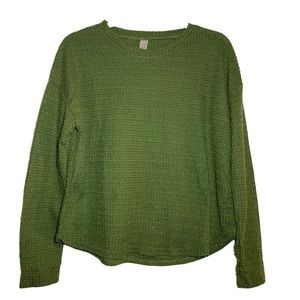 Cute Green Knitted Long Sleeve